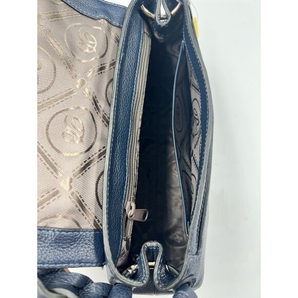 Brighton Meadow Off The Grid Front Flap Organizer Handbag Blue NWT - Picture 7 of 7